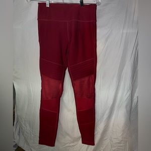 Red Moto Leggings sz S